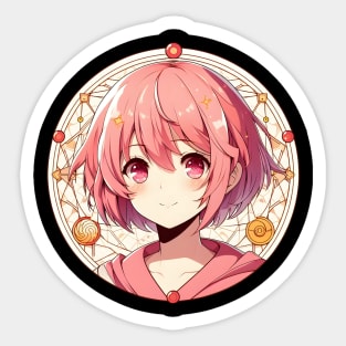 Anime hairstylist for beauticians Sticker